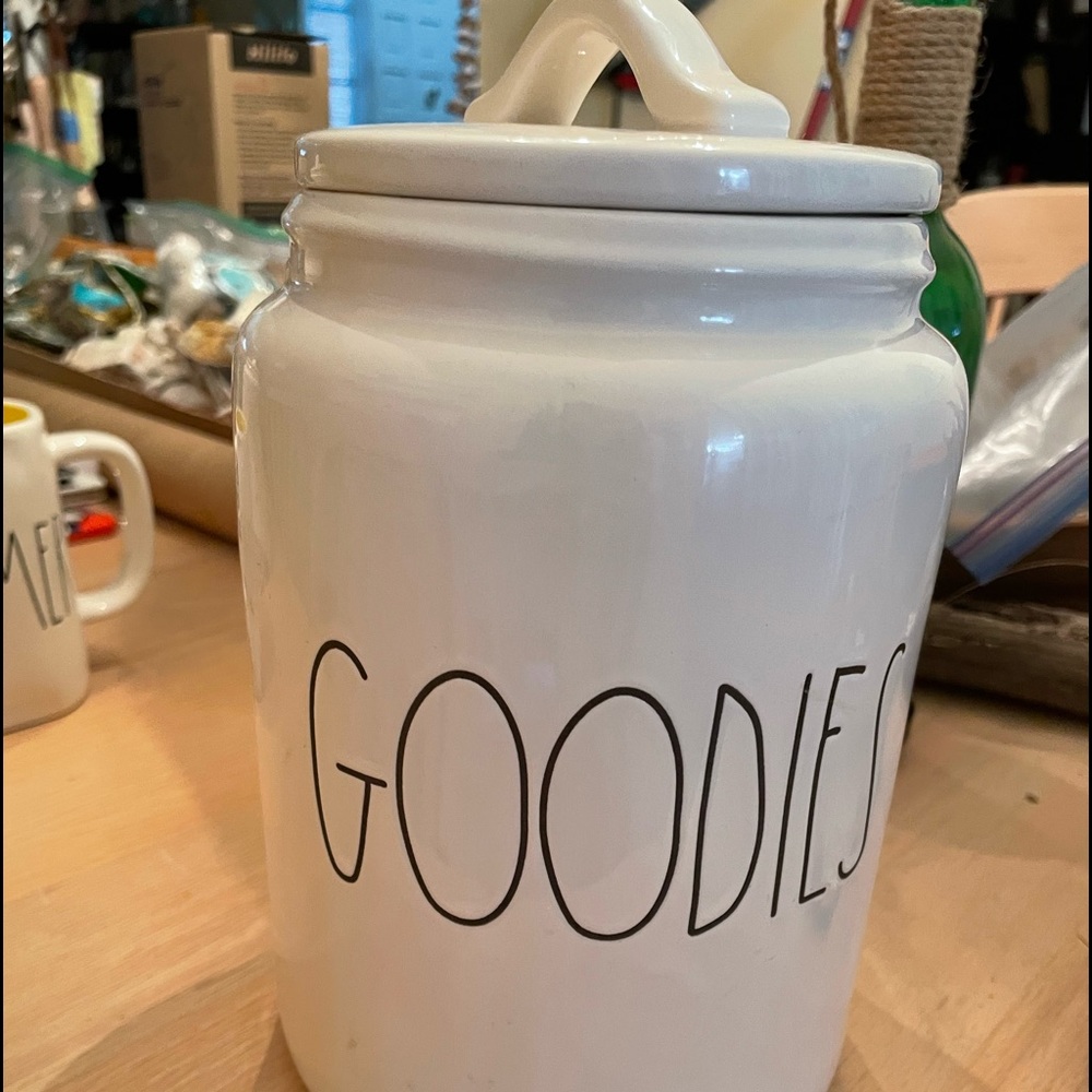 Rae Dunn “Goodies” Canister.  Brand new. Never used. Collectors item.